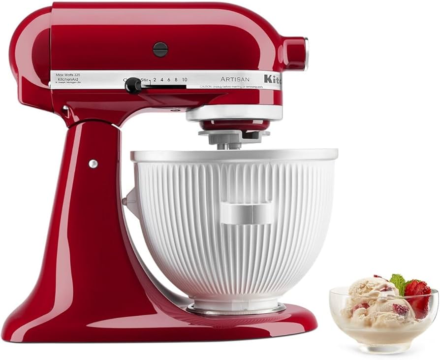 Amazon.com: KitchenAid Ice Cream Maker Attachment for Stand Mixer