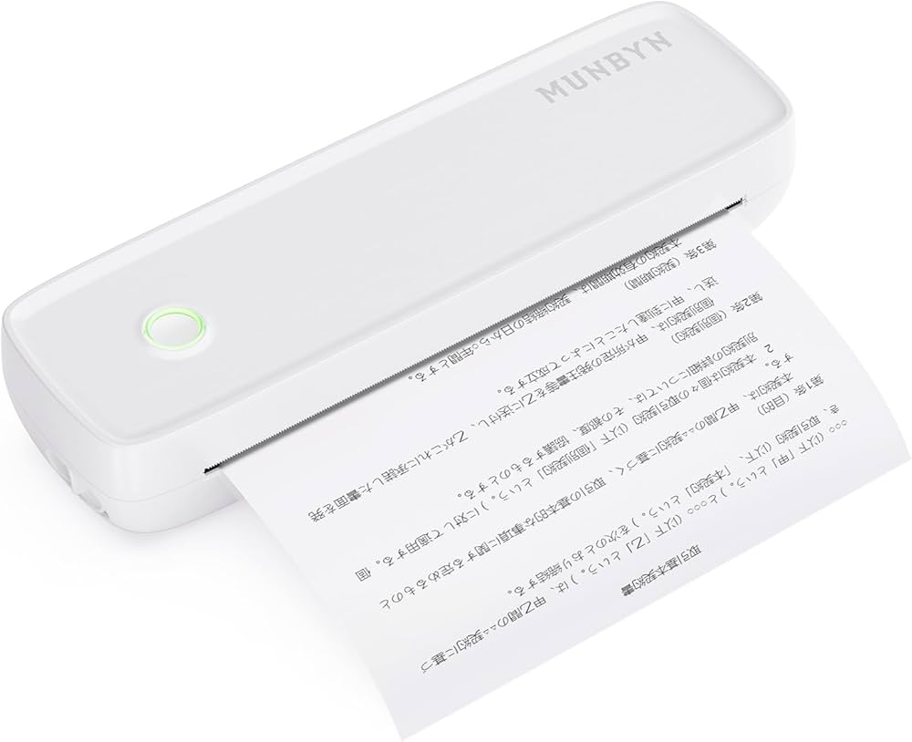 Amazon.co.jp: MUNBYN モバイルプリンター A4 家庭用およびオフィス用