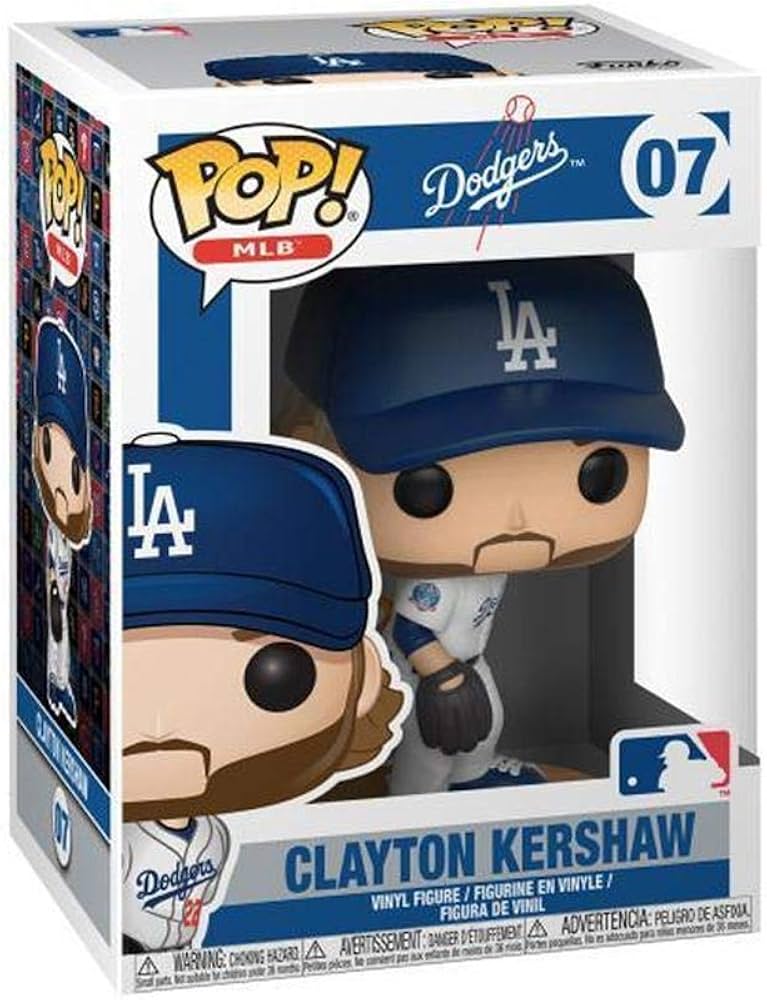 Amazon.com: Funko POP!: Major League Baseball Clayton Kershaw