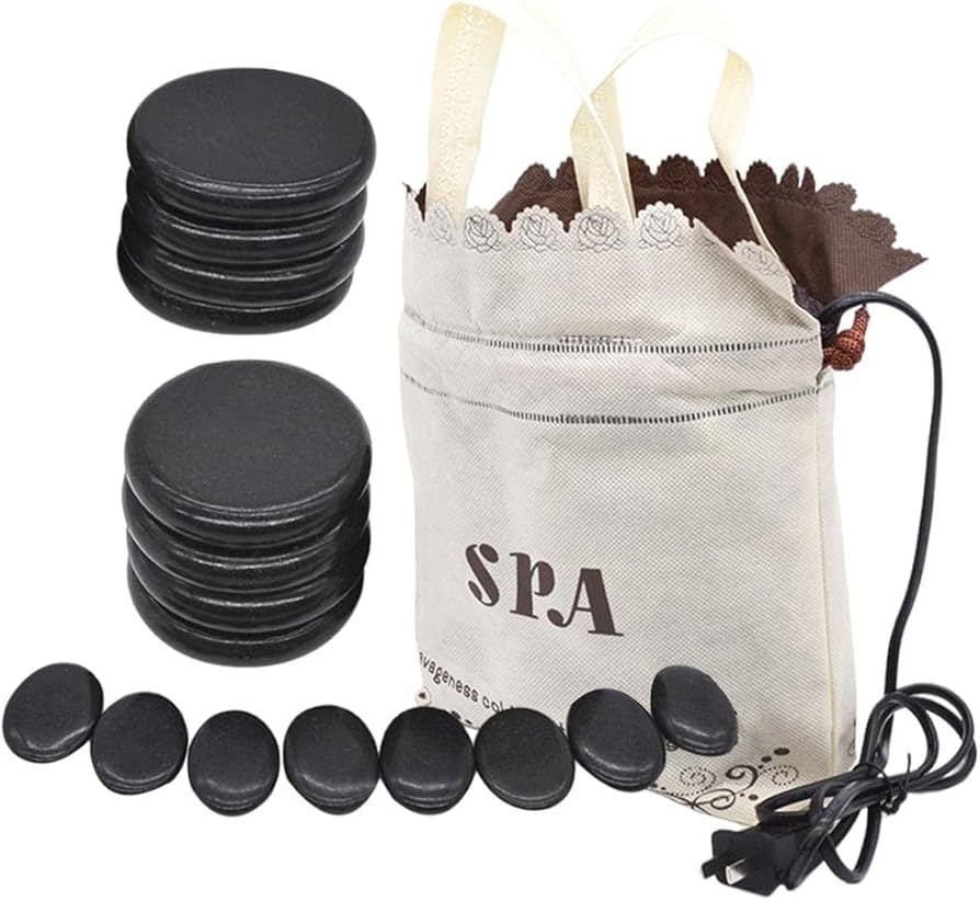 Amazon.co.jp: ホットストーンマッサージセット、ヒーターバッグキット