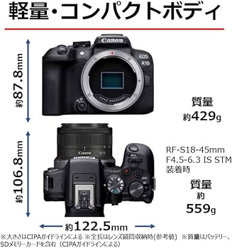 Amazon | Canon ミラーレス一眼カメラ EOS R10 レンズキット(RF-S18