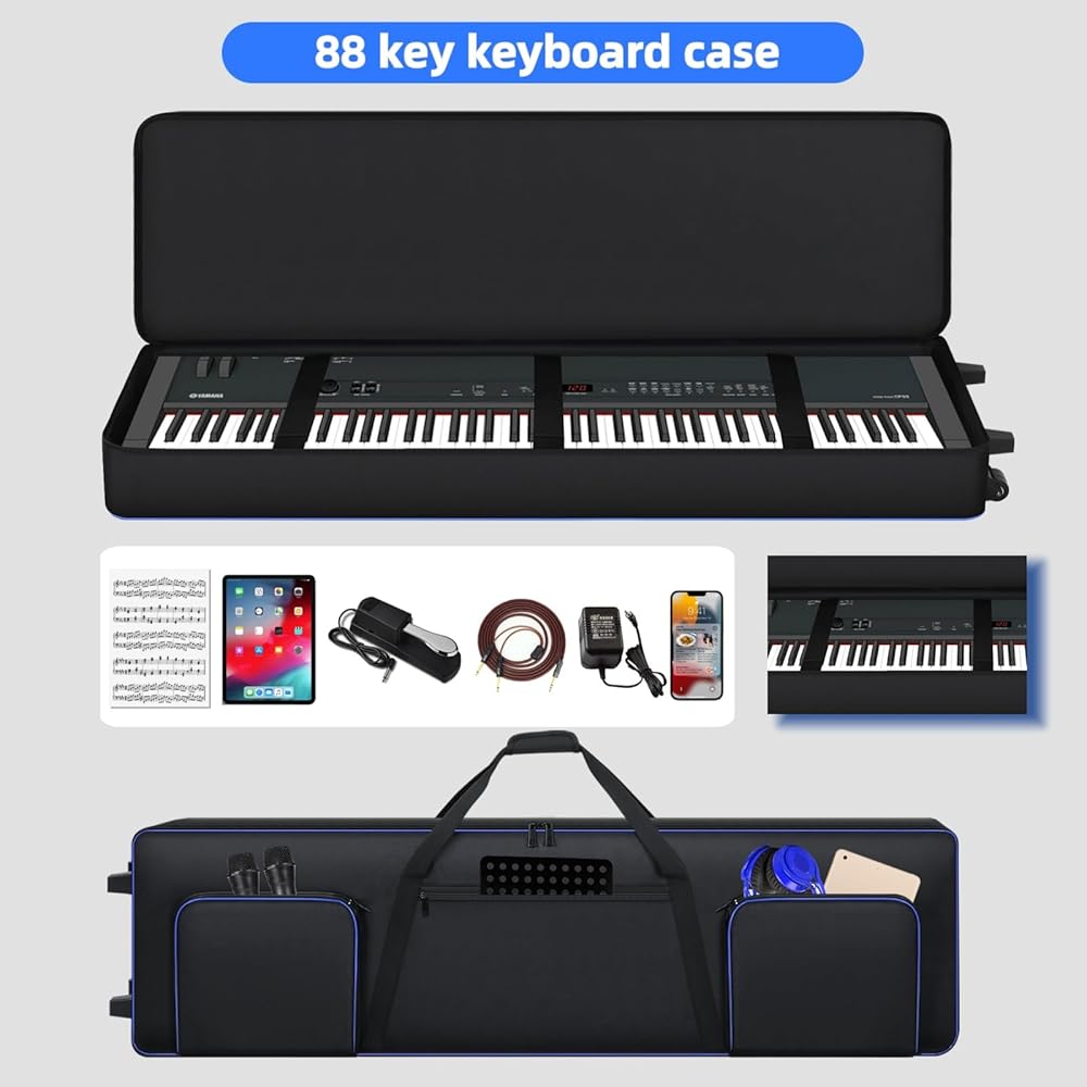 Amazon.com: Cxinesbag 88 Key Keyboard Case Soft Gig Bag with
