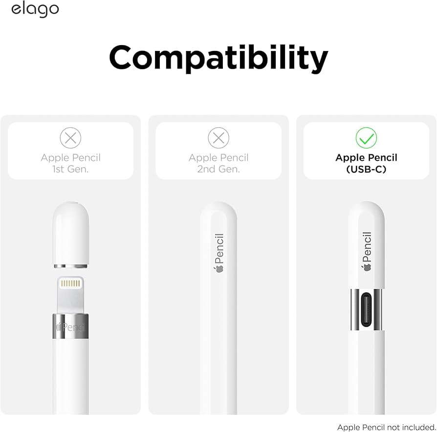 Amazon.co.jp: 【elago】 Apple Pencil USB-C 対応 カバー 可愛い