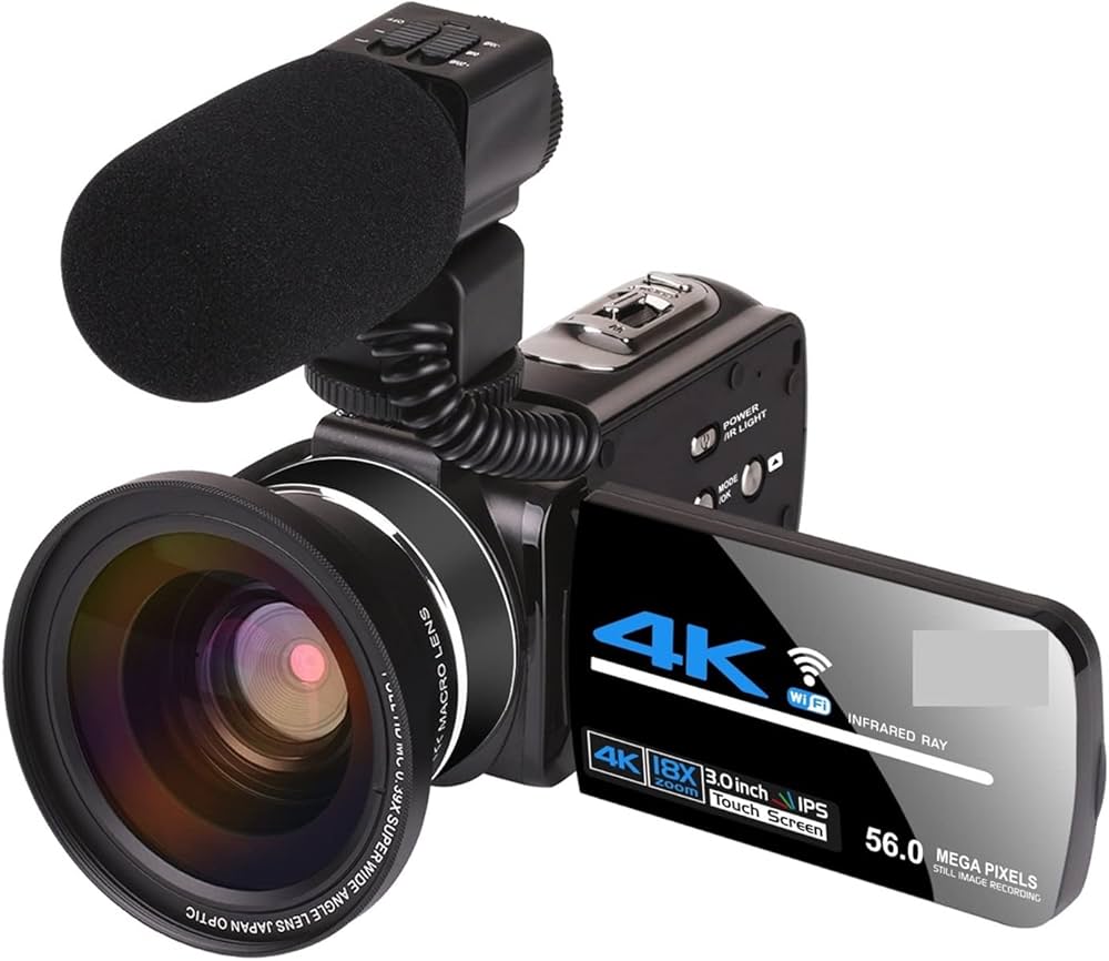 Amazon | ビデオカメラ カムコーダー 4K 56MP3.0インチのビデオカメラ