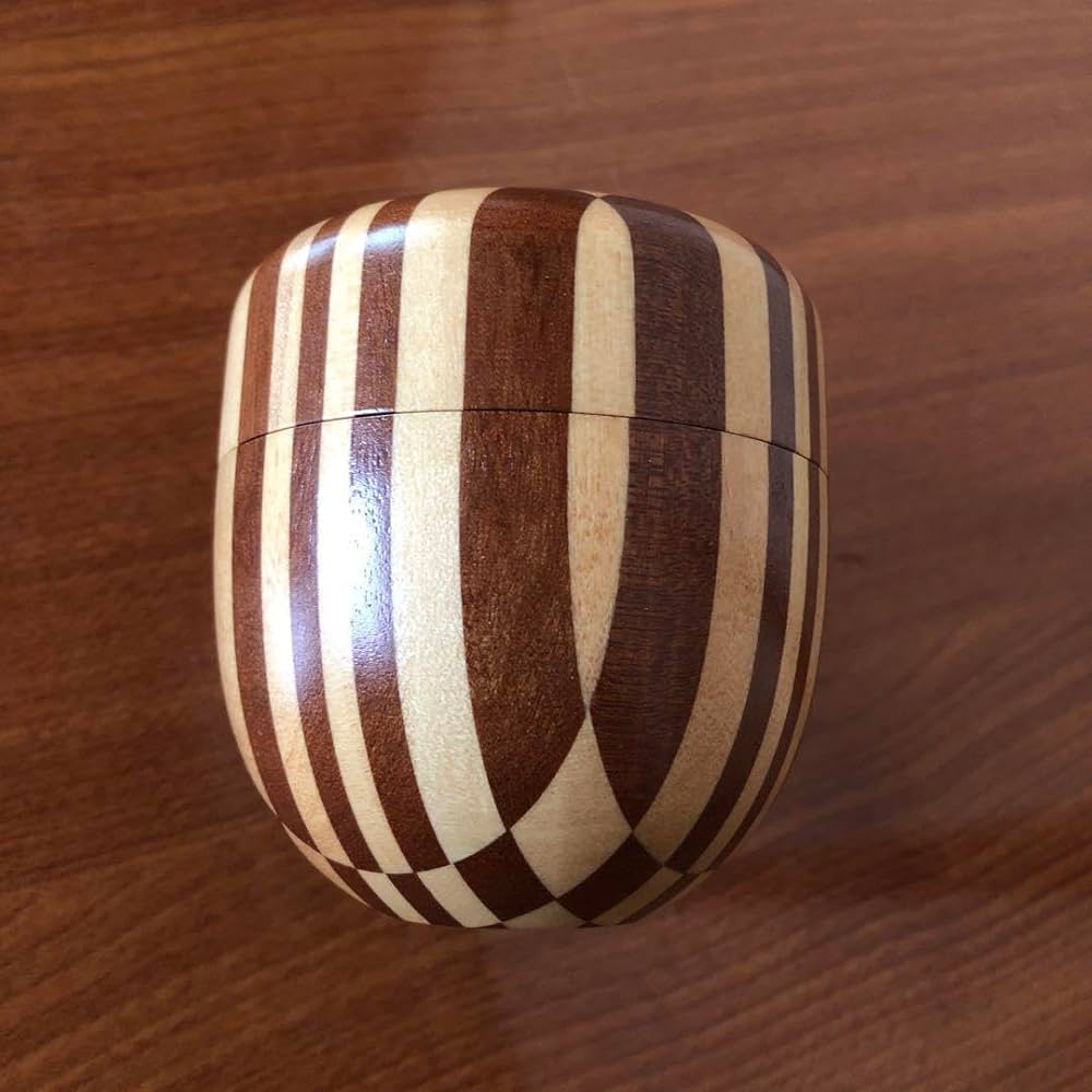 Amazon｜棗 寄木細工 箱根細工 なつめ 茶道 茶入れ 茶筒 無垢 工芸品