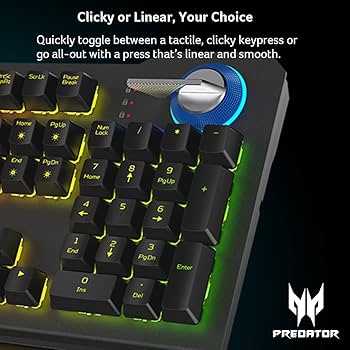 Amazon.com: acer Predator Aethon 700 Gaming Keyboard:Clicky or