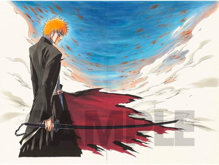 Amazon.co.jp: BLEACH 原画展 額装高精細複製原画 黒崎一護 : おもちゃ