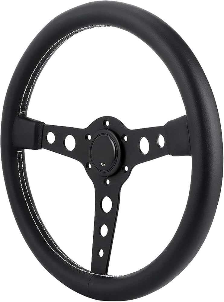Amazon | レーシング ステアリング ホイール、350mm/14 インチ