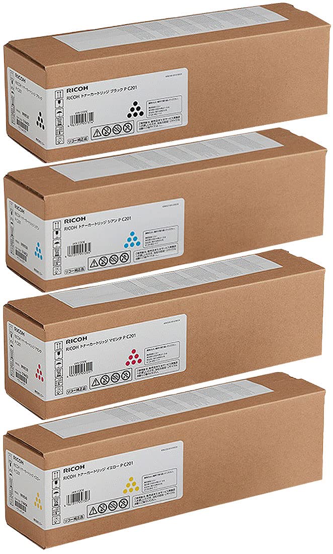 Amazon | [ セット品 ] RICOH リコートナーカートリッジ P C201 純正 4