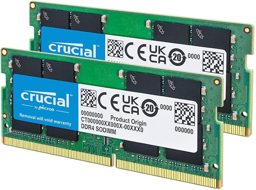 Crucial 16GB DDR4 RAM Kit (2x8GB), 3200MHz (PC4-25600