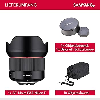 Amazon.com : SAMYANG Ultra Wide Angle Lens AF 14mm F2.8 F for