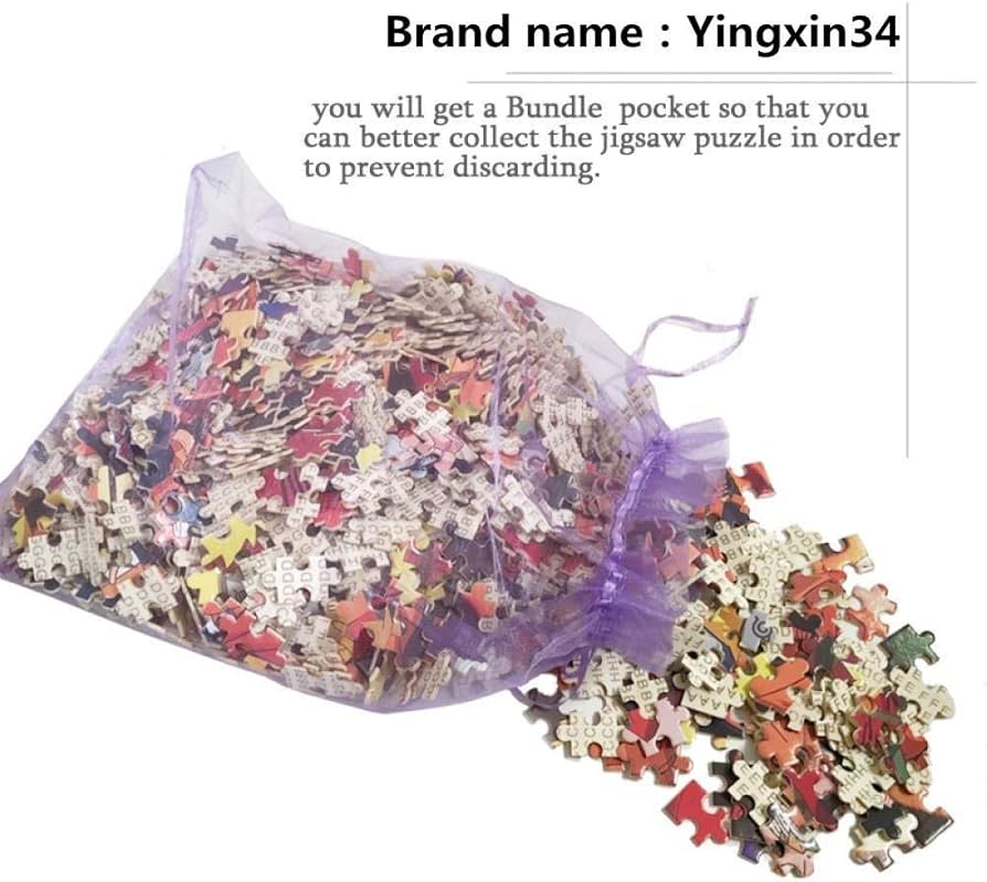 Amazon | 大人のためのジグソーパズル5000、紫狼ジグソーパズル、減圧