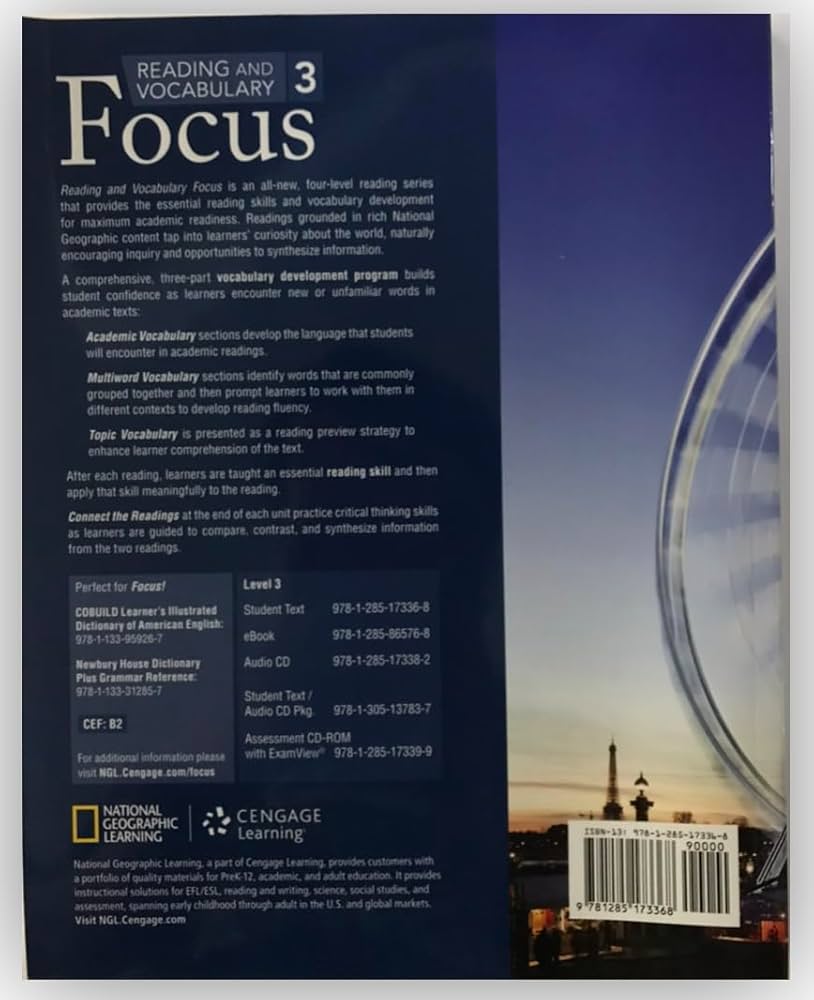 Reading and Vocabulary Focus 3: Williams, Jessica: 9781285173368