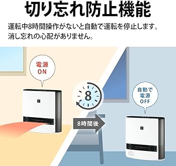 Amazon | シャープ プラズマクラスター 加湿 セラミックファンヒーター