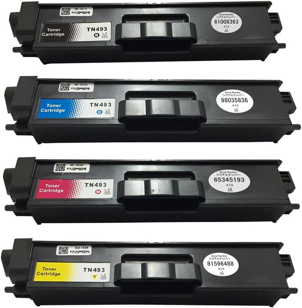 Amazon.co.jp: TN-493(BK/C/M/Y) 全色大容量4色セット トナー