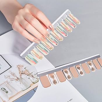 Amazon.co.jp: HERAXI ネイルシール 手の爪 20Pcs 爪やすり付き ネイル