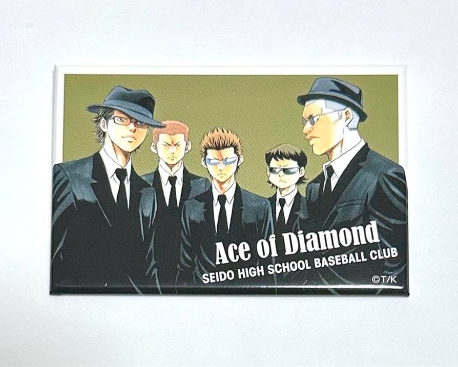 Amazon.co.jp: ダイヤのA スクエア缶バッジ 青道高校 3年生 マフィア