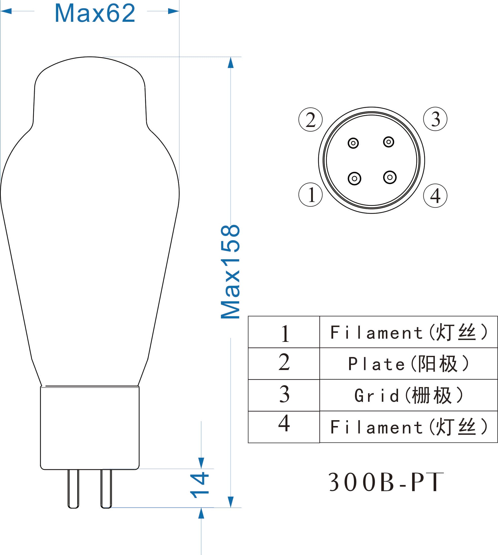 Amazon.co.jp: PSVANE 300B 真空管 Hifi マッチド 1本 正規代理品