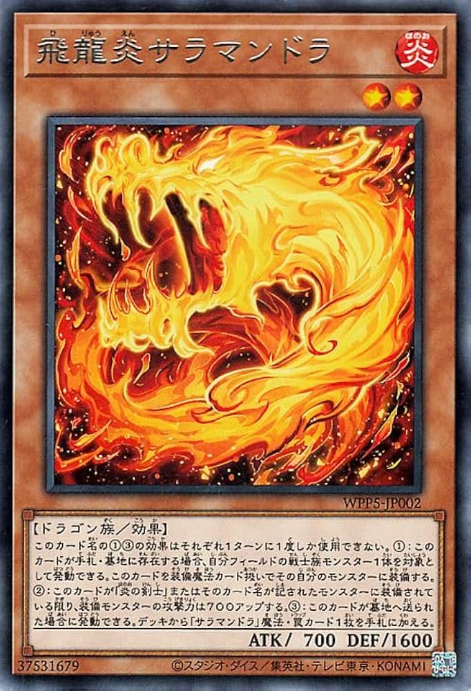Amazon.co.jp: 遊戯王カード 飛龍炎サラマンドラ(レア) WORLD PREMIERE