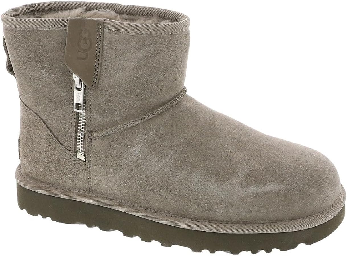 Amazon.com | UGG Women's Classic Mini Bailey Zip Boot, Smoke Plume