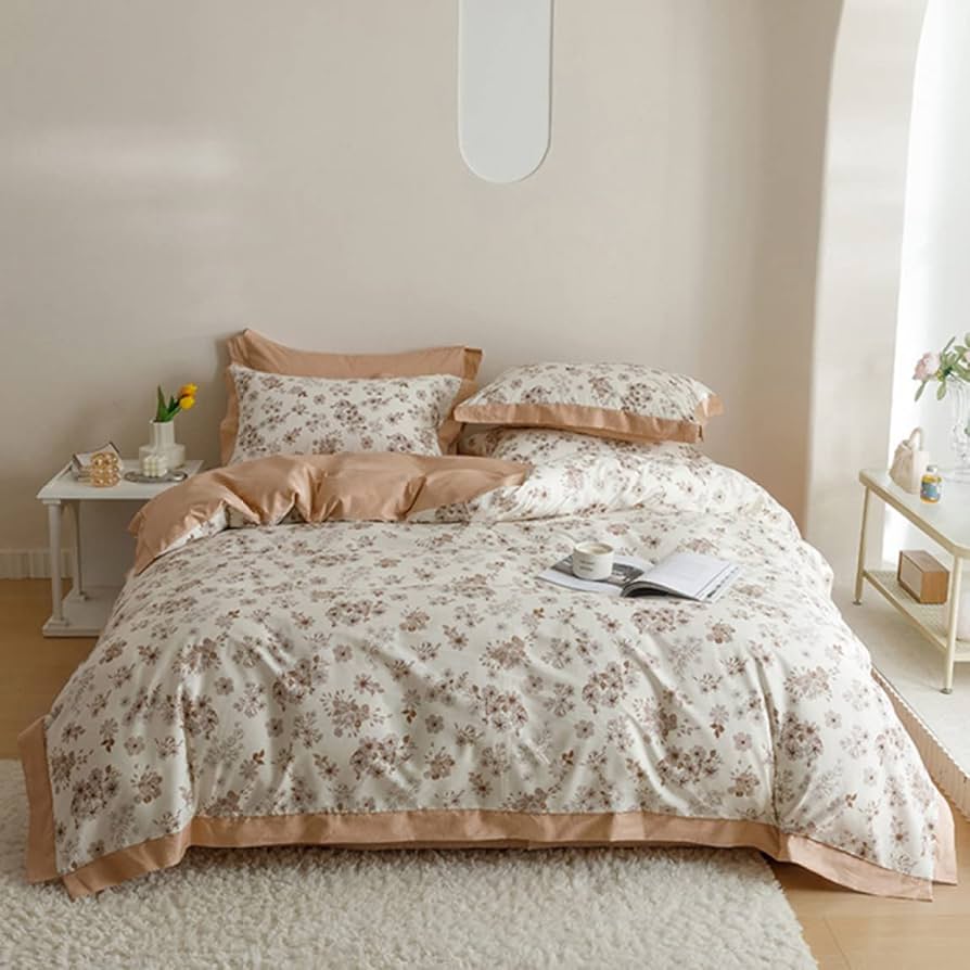 Sleepform 掛け布団 花柄 ベージュ系 Sleepform 掛け布団 花柄