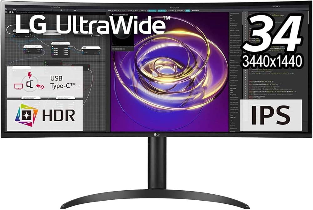 Amazon.co.jp: LG モニター ディスプレイ 34WP85CN-B 34インチ/曲面