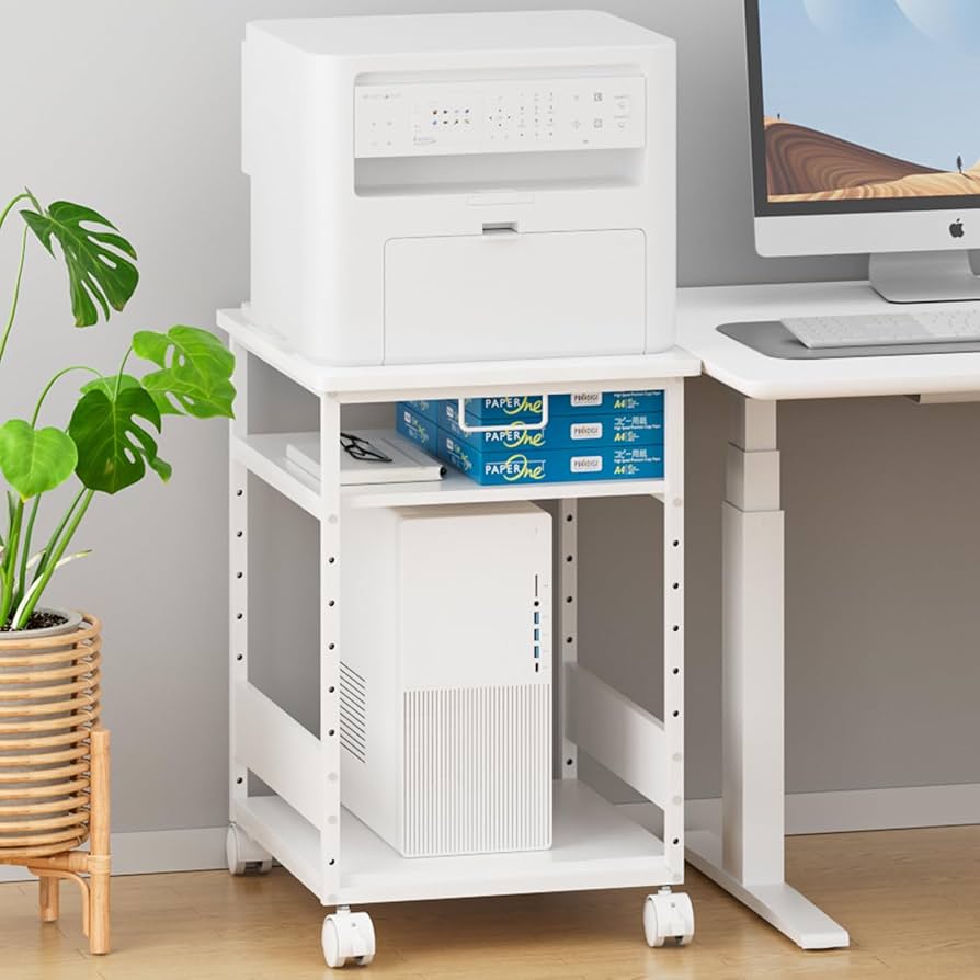 Amazon.co.jp: MIYOKI プリンター台 プリンタラック キャスター付き 幅