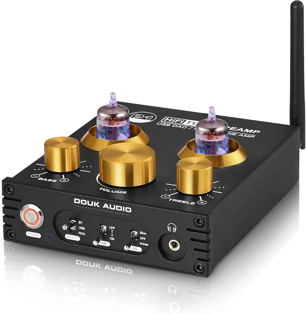 Amazon.com: Douk Audio Bluetooth Tube Preamp: HiFi Stereo