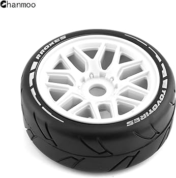 Amazon | Chanmoo 1/8 RC オンロードカータイヤとホイールリム 17mm