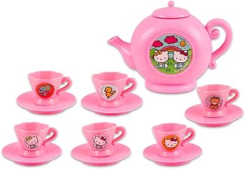 Amazon.co.jp: ハローキティ ティーパーティーセット 13点 ティー