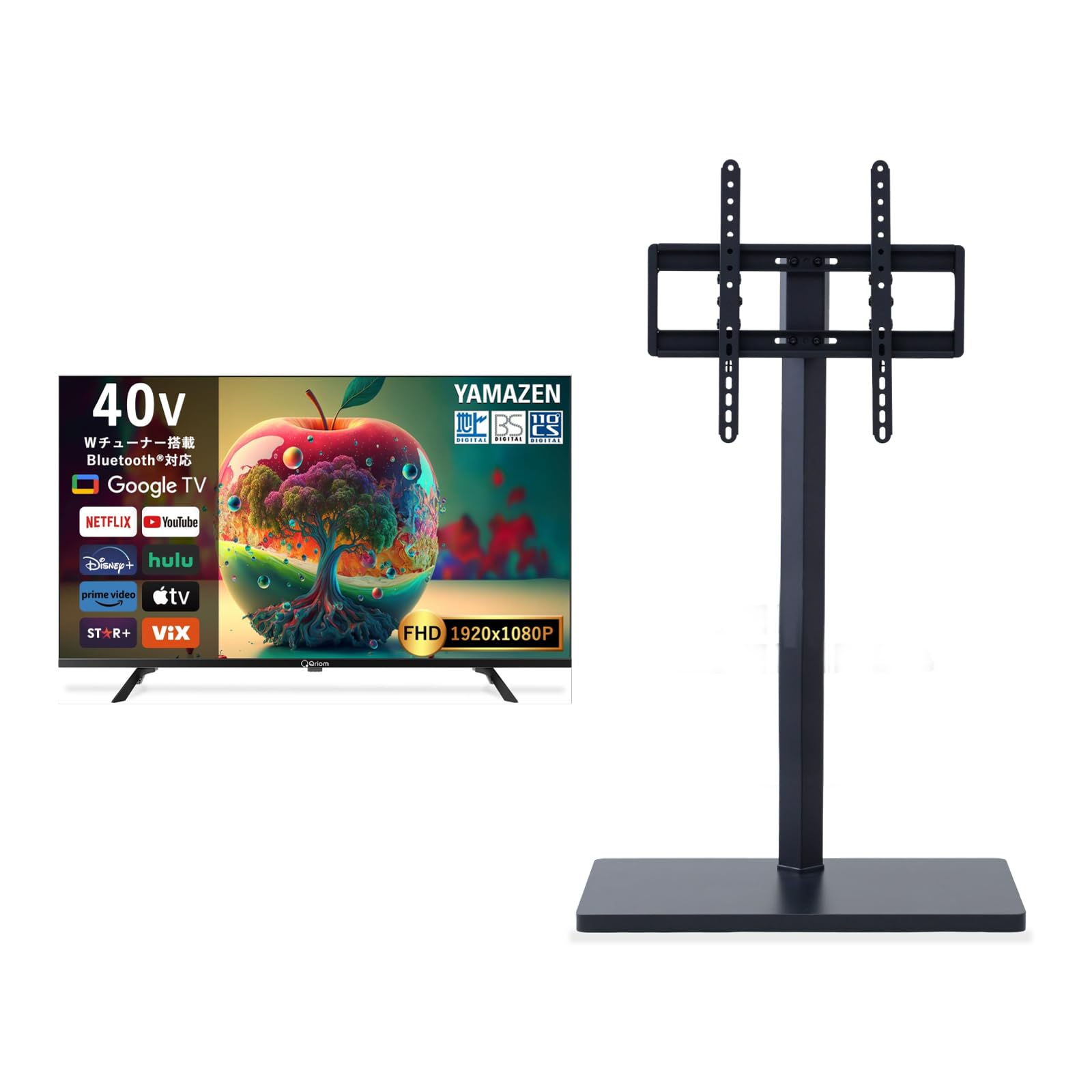 Amazon | 【セット買い】 [山善] 40型 液晶 テレビ Google TV フル