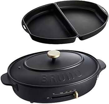 Amazon | BRUNO ブルーノ オーバルホットプレート 本体 プレート4種