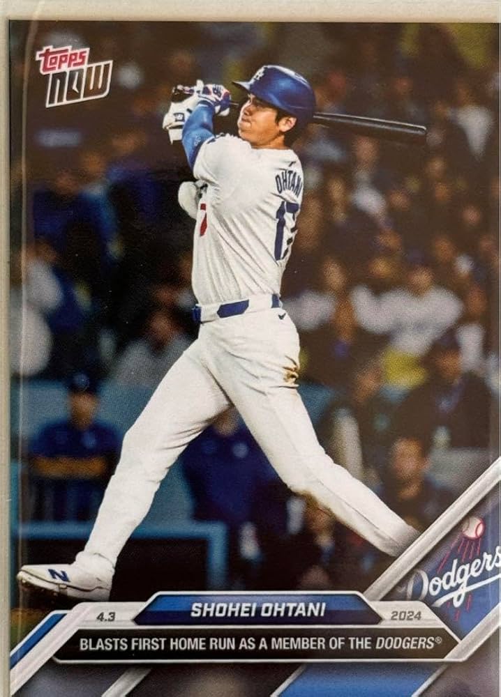 Amazon.co.jp: ☆Topps Now 大谷翔平 ドジャース移籍第1号ホームラン