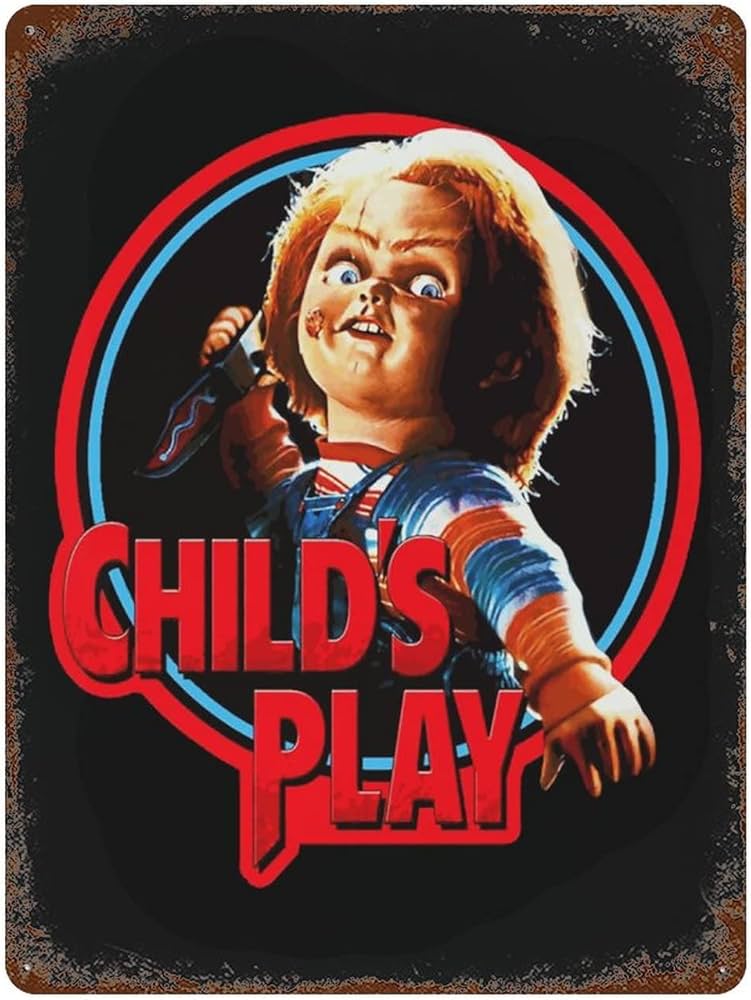 Amazon.co.jp: チャイルド プレイ チャッキー ホラー映画 ブリキの看板