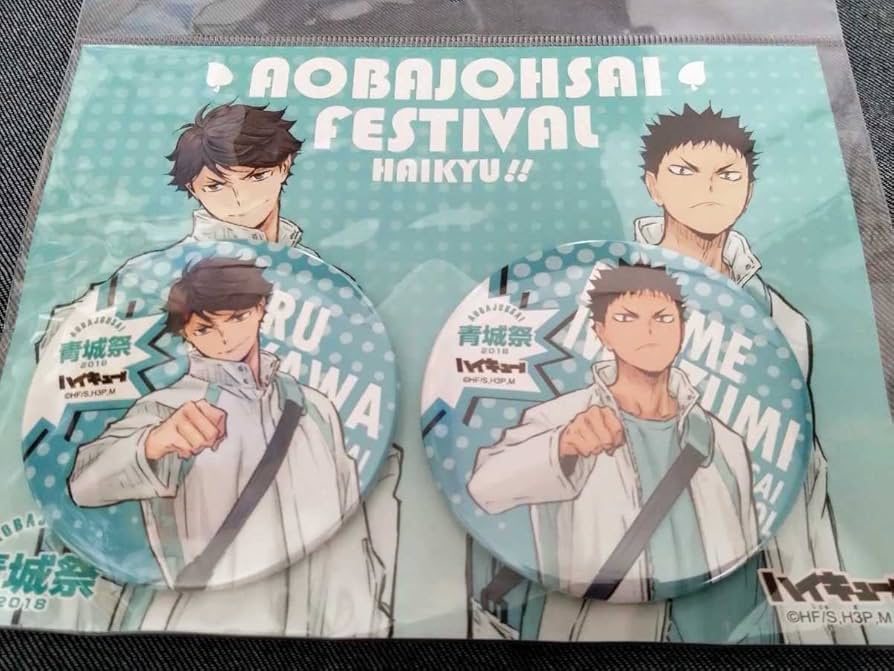 Amazon.co.jp: ハイキュー!! 青城祭2018 及川徹岩泉一 缶バッジ2個