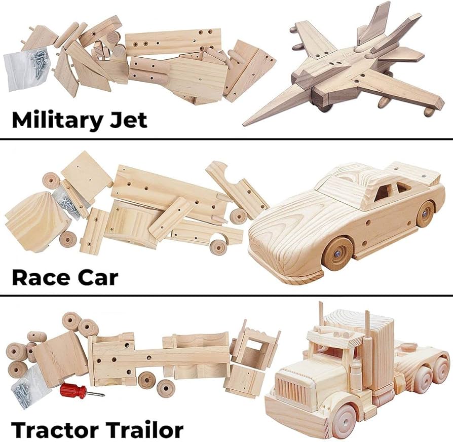Amazon.com: Kraftic Woodworking Building Kit for Kids and Adults