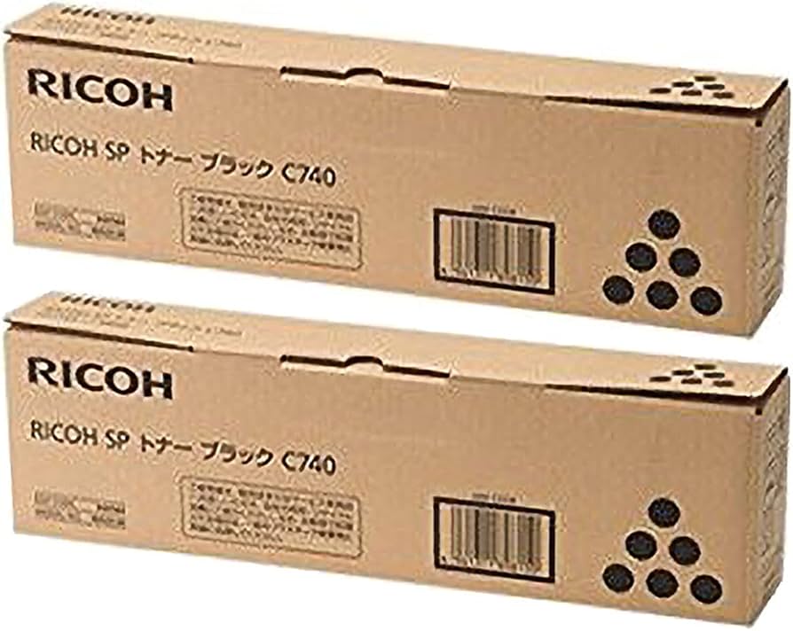 Amazon.co.jp: リコー RICOH SP トナーC740 ブラック2本セット 純正品