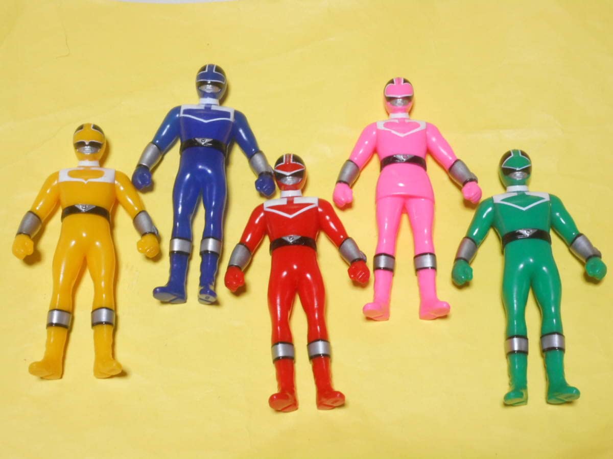 Amazon.co.jp: 未来戦隊タイムレンジャー5セット/ミニソフビ/タイム