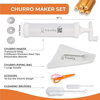 Amazon.co.jp: KneadEat チュロメーカーキット ブースター式ハンドル付