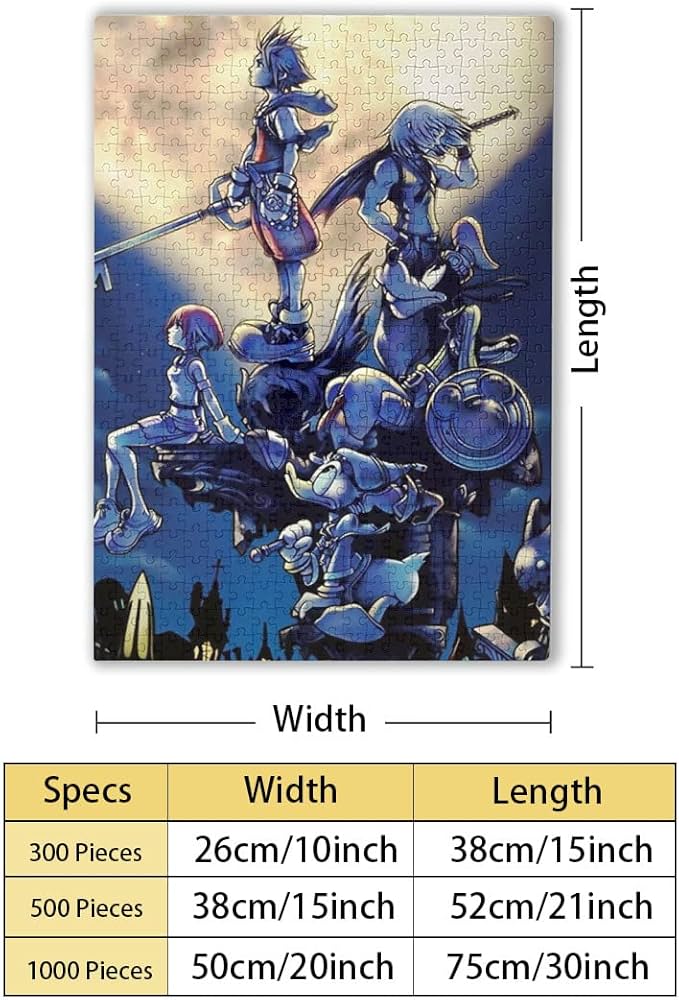 Amazon.co.jp: キングダムハーツ 1000ピース パズル ジグソーパズル