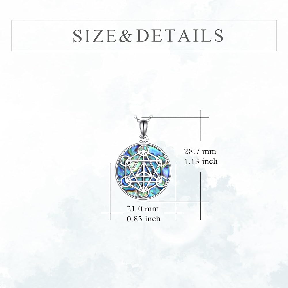 Amazon | KZX メタトロンキューブネックレス 925スターリングシルバー