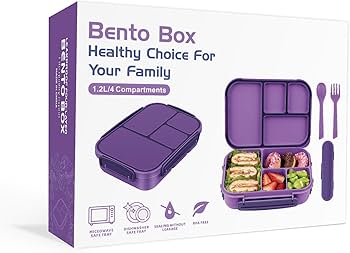 Amazon.com: Amathley Lunch Box Kids,Bento Box Adult,Leakproof