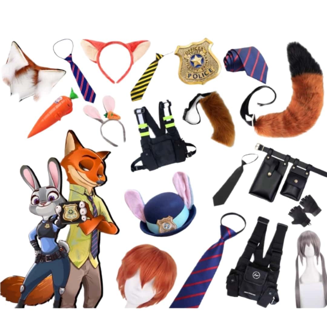 Amazon.co.jp: ズートピア 二ック・ワイルド ュディ cos道具 ニック