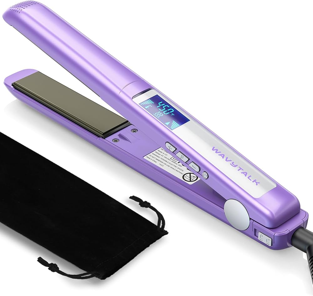 Amazon.com : Wavytalk Pro Flat Iron Hair Straightener, 100% Pure