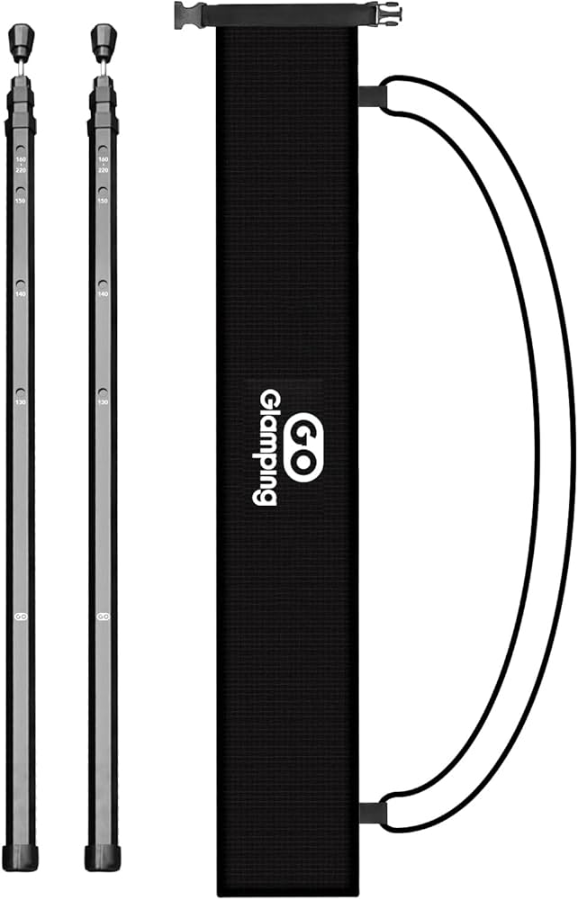 Amazon | GOGlamping 六角伸縮ポール220 タープポール テントポール 多