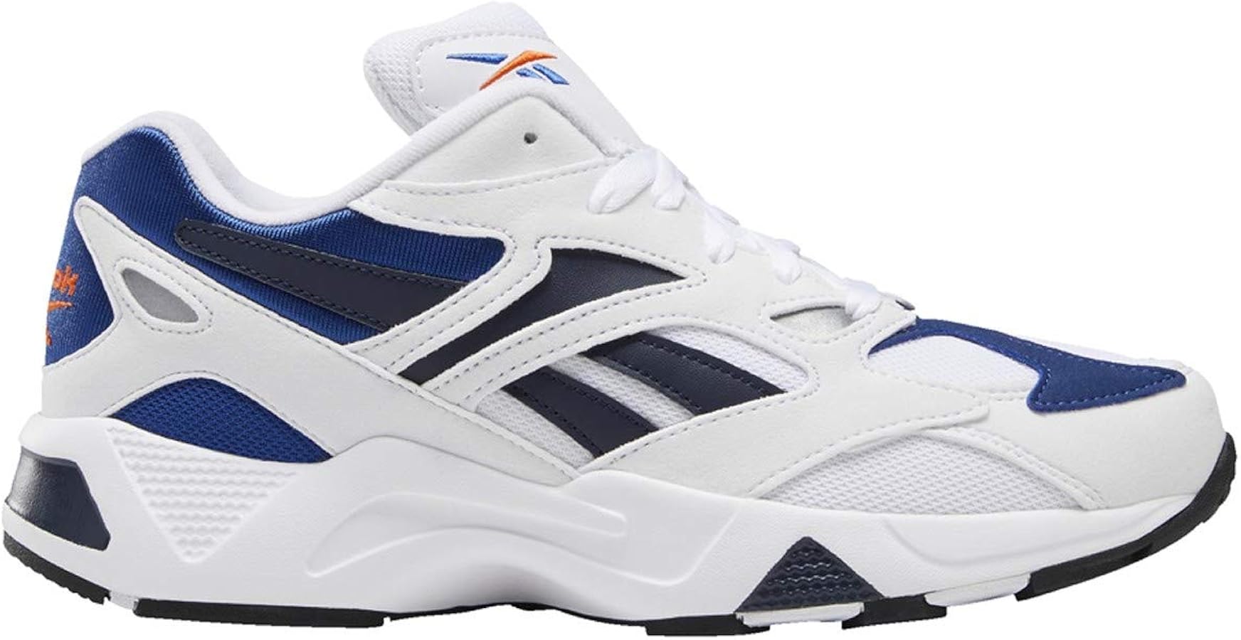 Reebok Aztrek 96 Shoe - Unisex Casual White/Royal/Fiery Orange