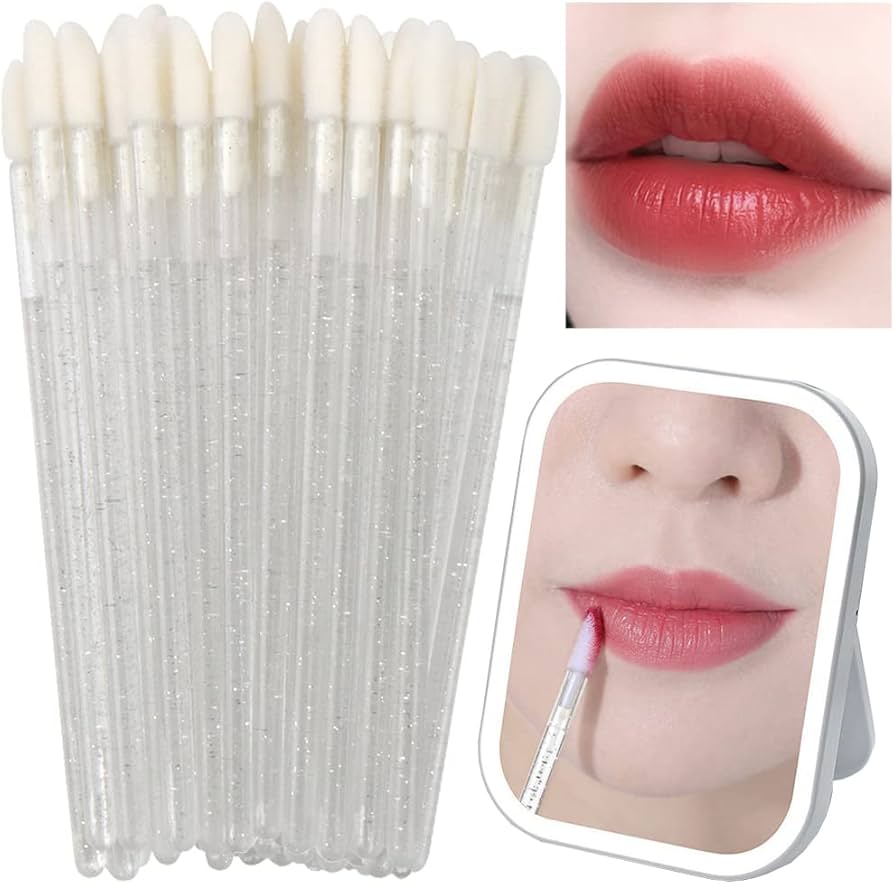 Amazon.co.jp: 使い捨て リップブラシ メイクブラシ 100個セット
