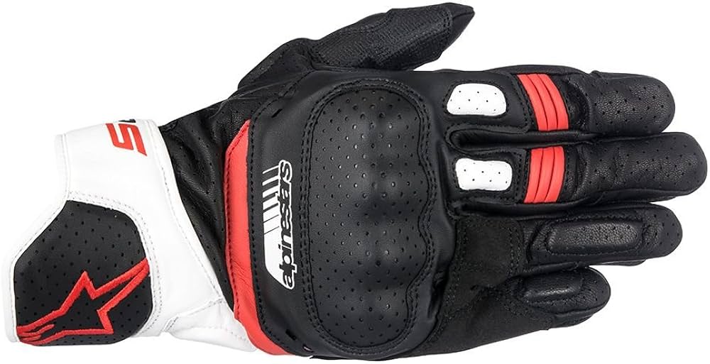 Amazon.co.jp: Alpinestars SP-5 レザーグローブ ブラック/ホワイト
