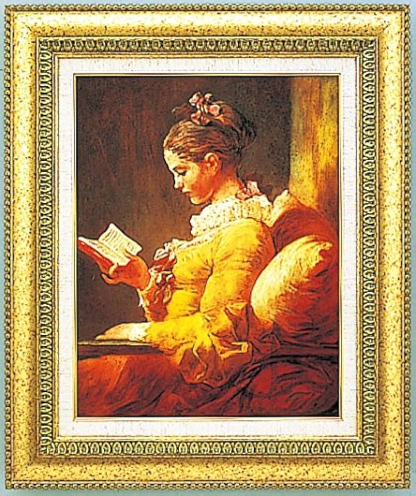 Amazon.co.jp: 複製絵画 読書する少女 フラゴナール作 F6 : ホーム