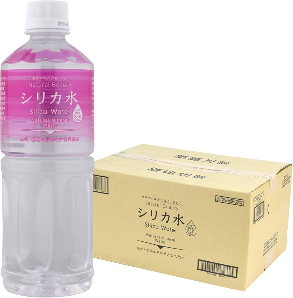 Amazon.co.jp: 友桝飲料 シリカ水 555ml ×24本 : 食品・飲料・お酒